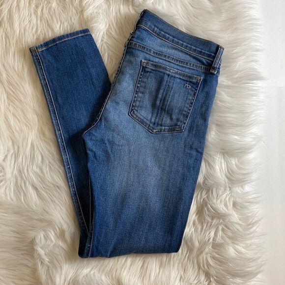 Rag & Bone skinny mid rise ripped Whiskered jeans size 28 - Picture 2 of 9